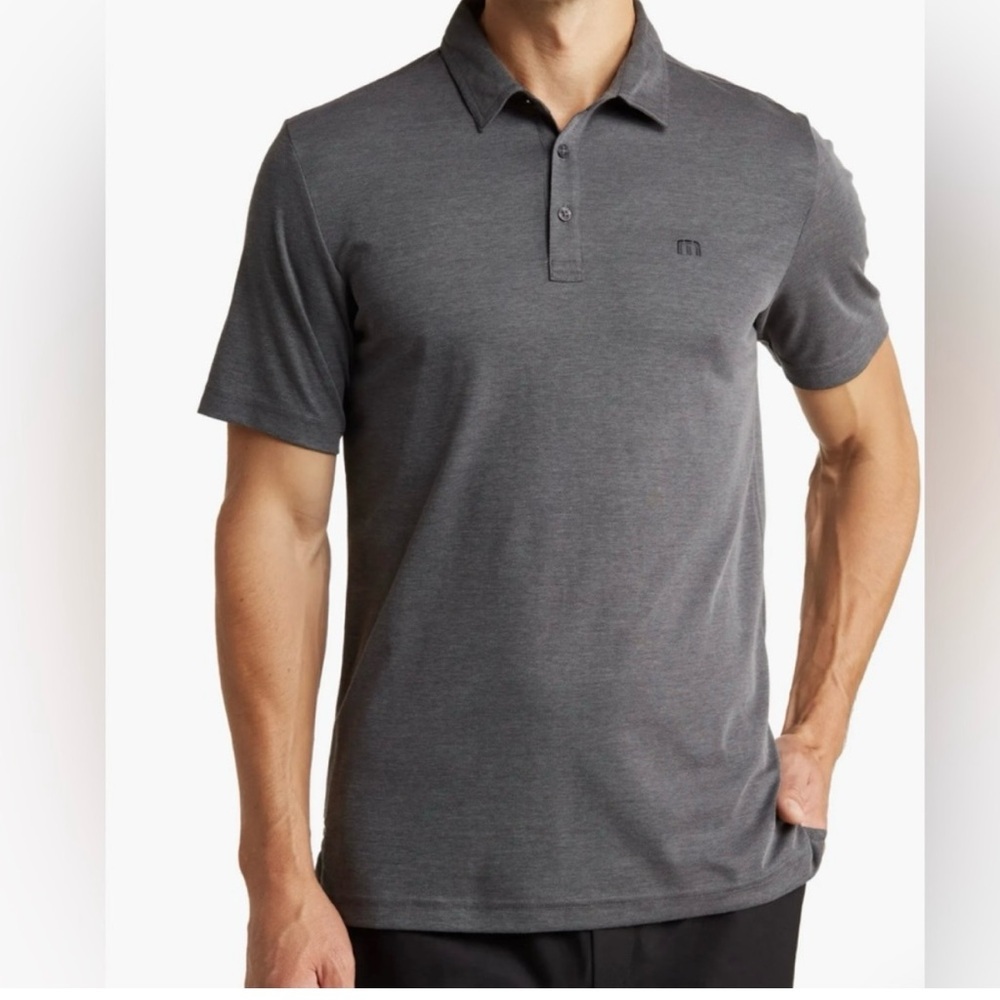 Travis Mathew ‘The Perfect Polo’ Golf or Casual Shirt Black/Grey Men’s XXL
